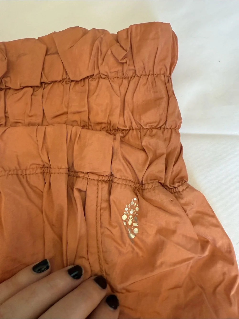 Free People Movement The Way Home Shorts in Rust Orange Size Large - Picture 5 of 11